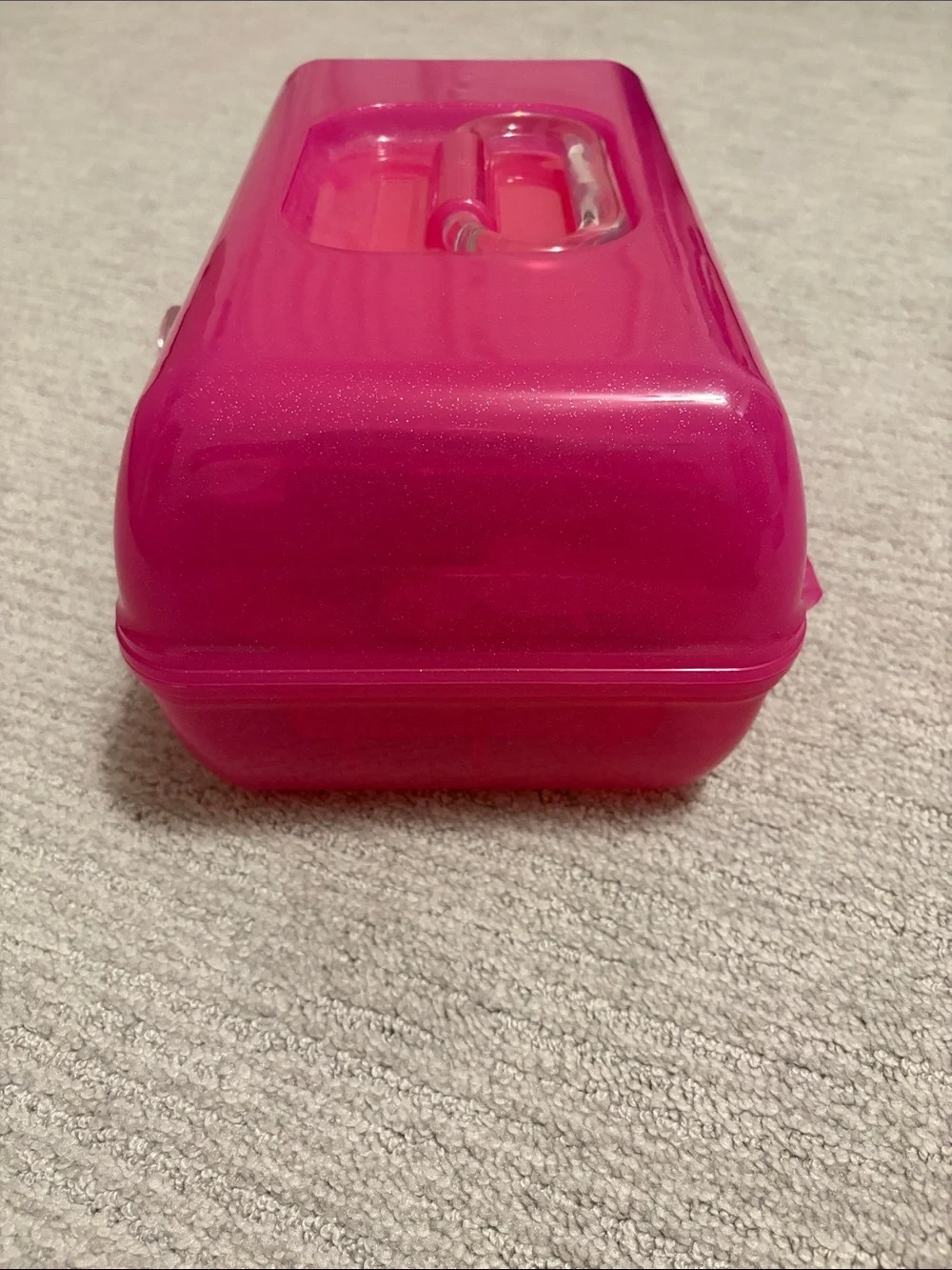 Caboodles Hot Pink with Sparkles Makeup Storage